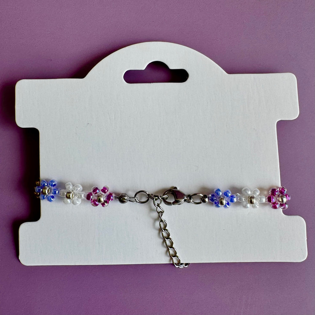 Lilac Bouquet Miyuki Seed Bead Bracelet