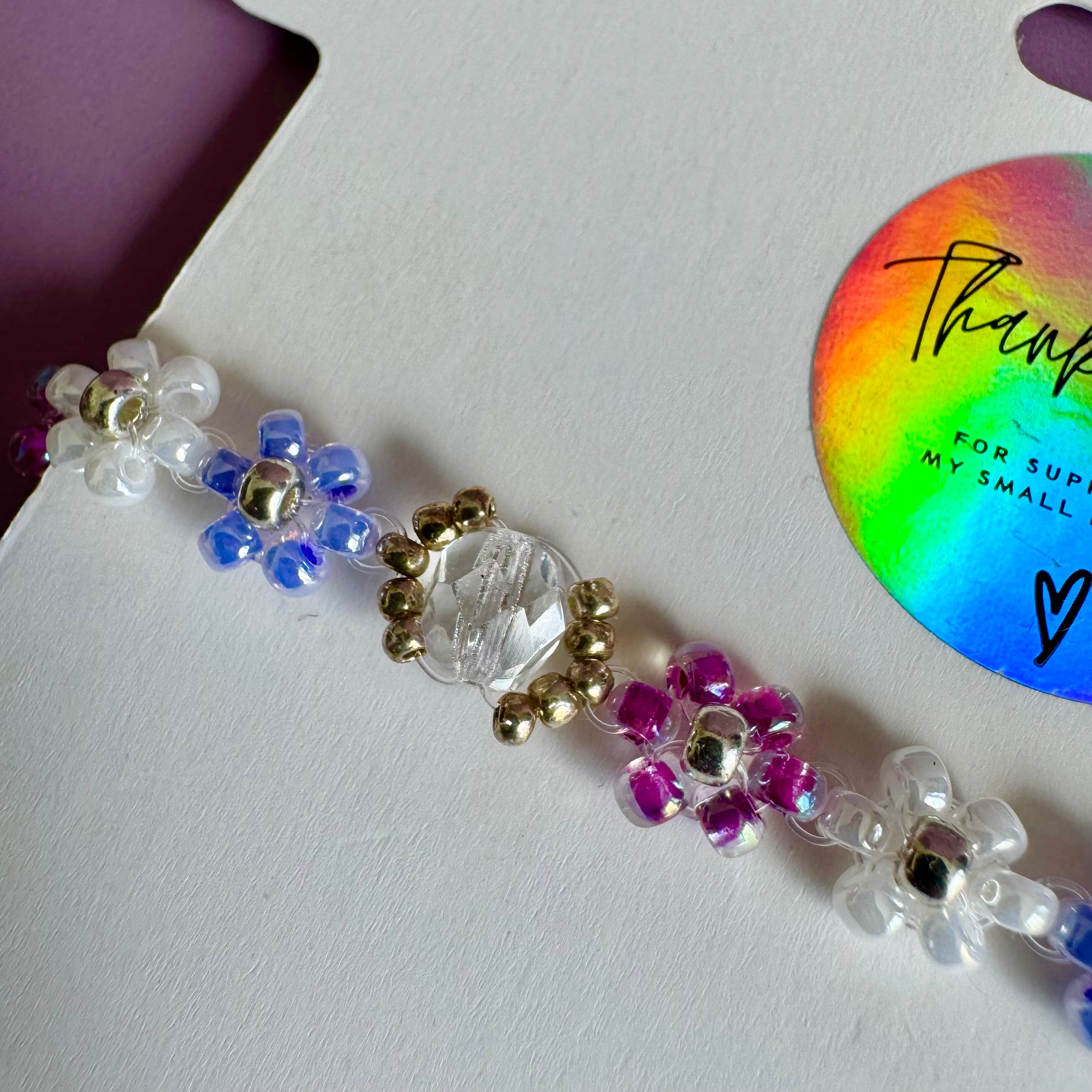 Lilac Bouquet Miyuki Seed Bead Bracelet