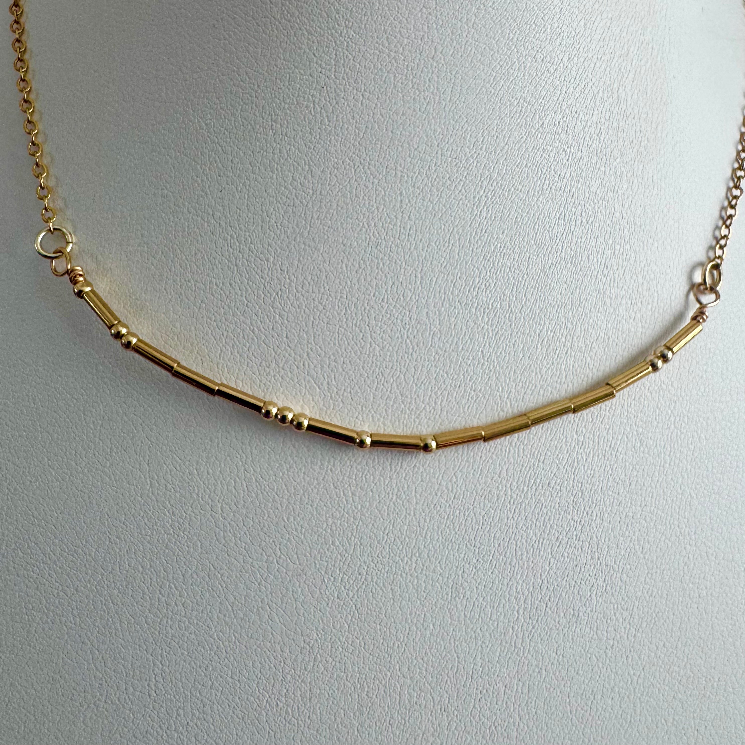 Personalised Gold-Filled Morse Code Necklace – Hidden Message Gift Jewellery