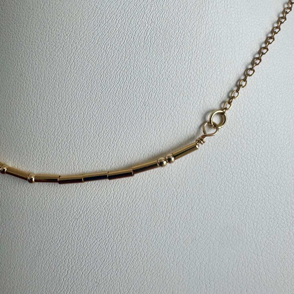 Personalised Gold-Filled Morse Code Necklace – Hidden Message Gift Jewellery