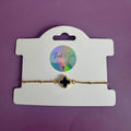 Gold-Filled Black Clover Lucky Charm Bracelet – Dainty Satellite Chain Jewellery