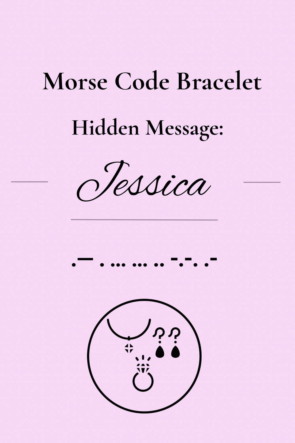 Personalised Morse Code Bracelet | Hidden Message Gemstone Macramé Bracelet
