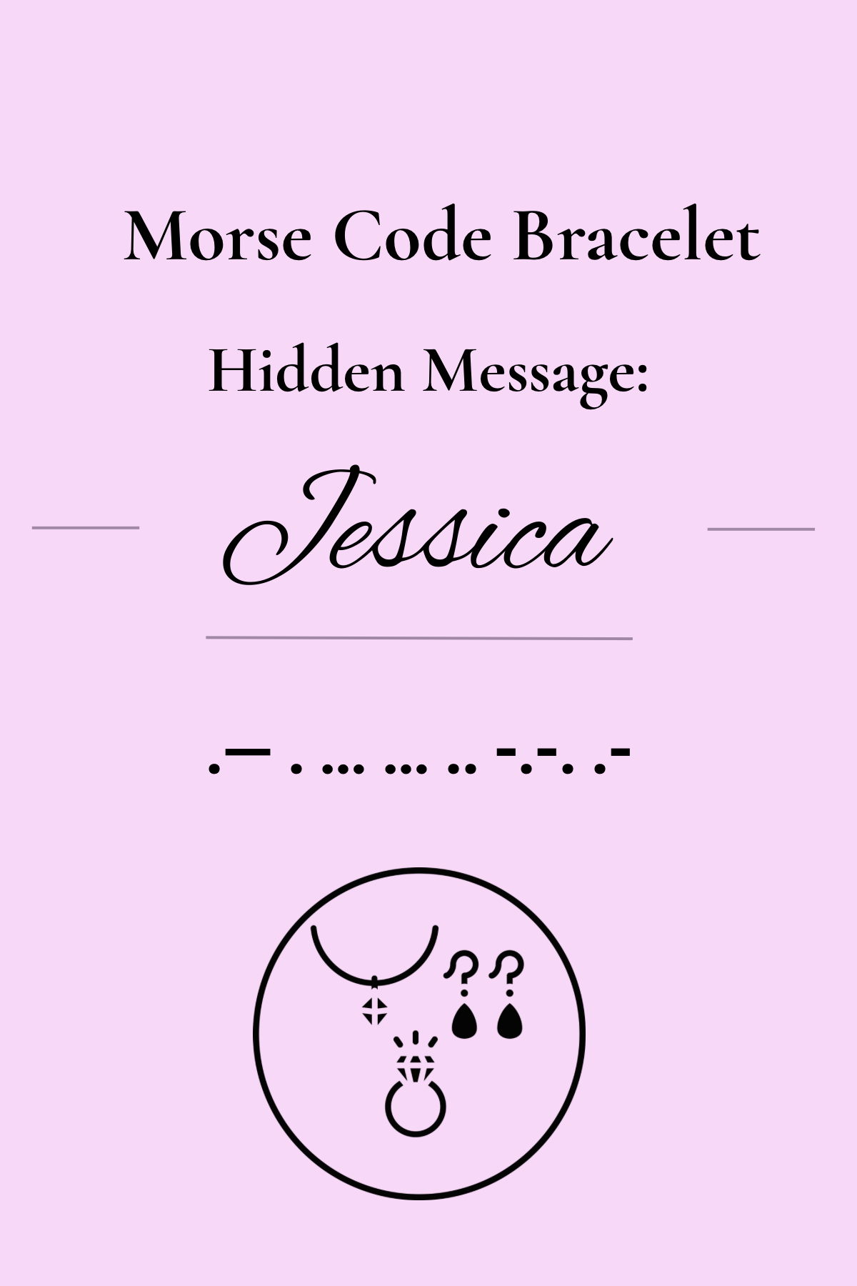 Personalised Morse Code Bracelet | Hidden Message Gemstone Macramé Bracelet